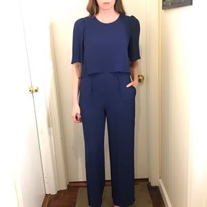 BCBG MAXAZRIA Royal Blue Jumpsuit
